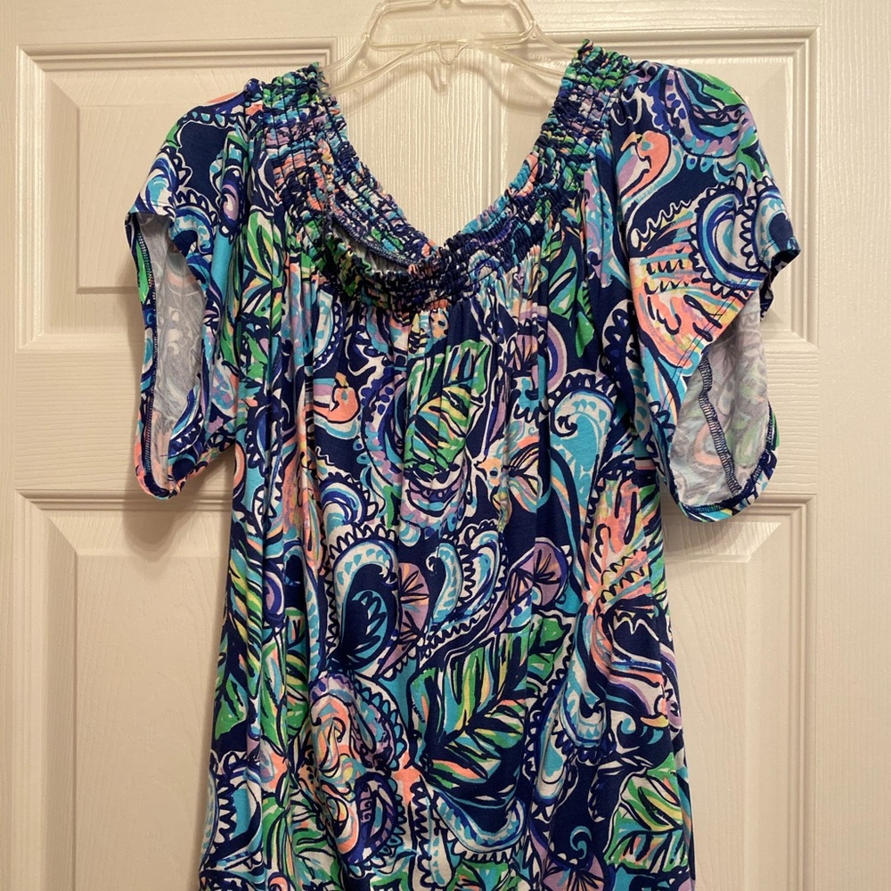 EUC Lilly Pulitzer Off the Shoulder top